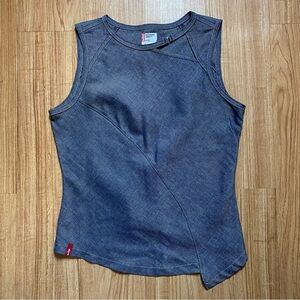 Levi’s asymmetrical denim tank top